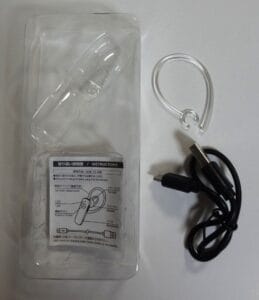 ダイソーのBluetoothイヤホン（300円）付属品