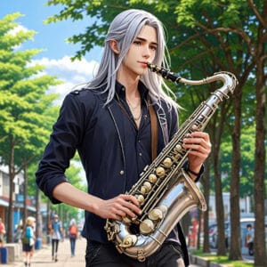 ギガさんとサックス