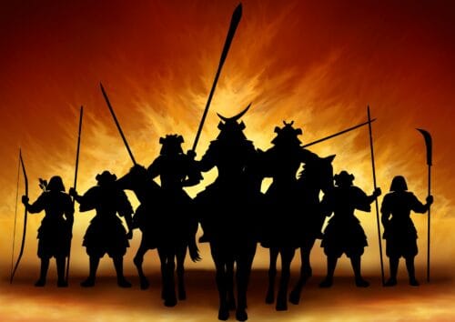 戦国武将のイラスト