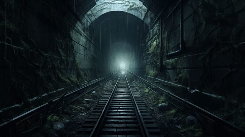 鉄道_電車_レール_トンネル