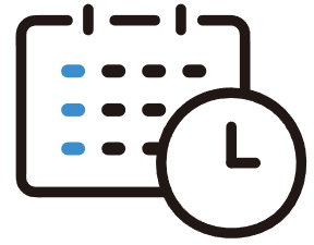 予約（カレンダーと時計）